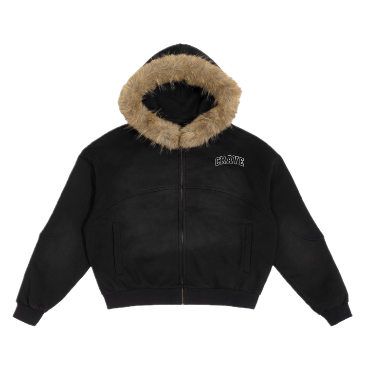 CR Faux Fur Zip-Up